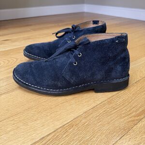 Polo Ralph Lauren Talan Chukka Boots Men’s 10.5 Navy Suede Leather Lace Up